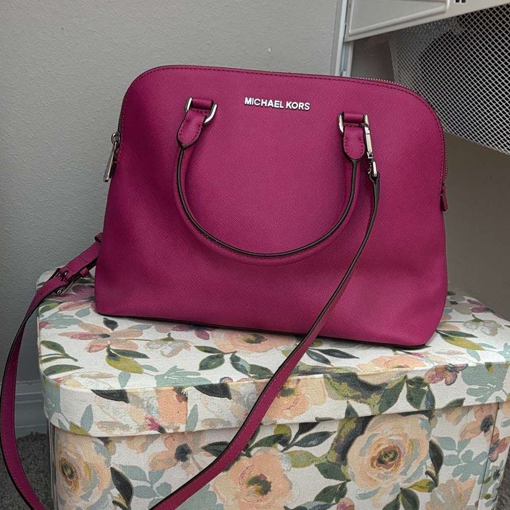 Michael Kors Fuchsia Satchel Bag
